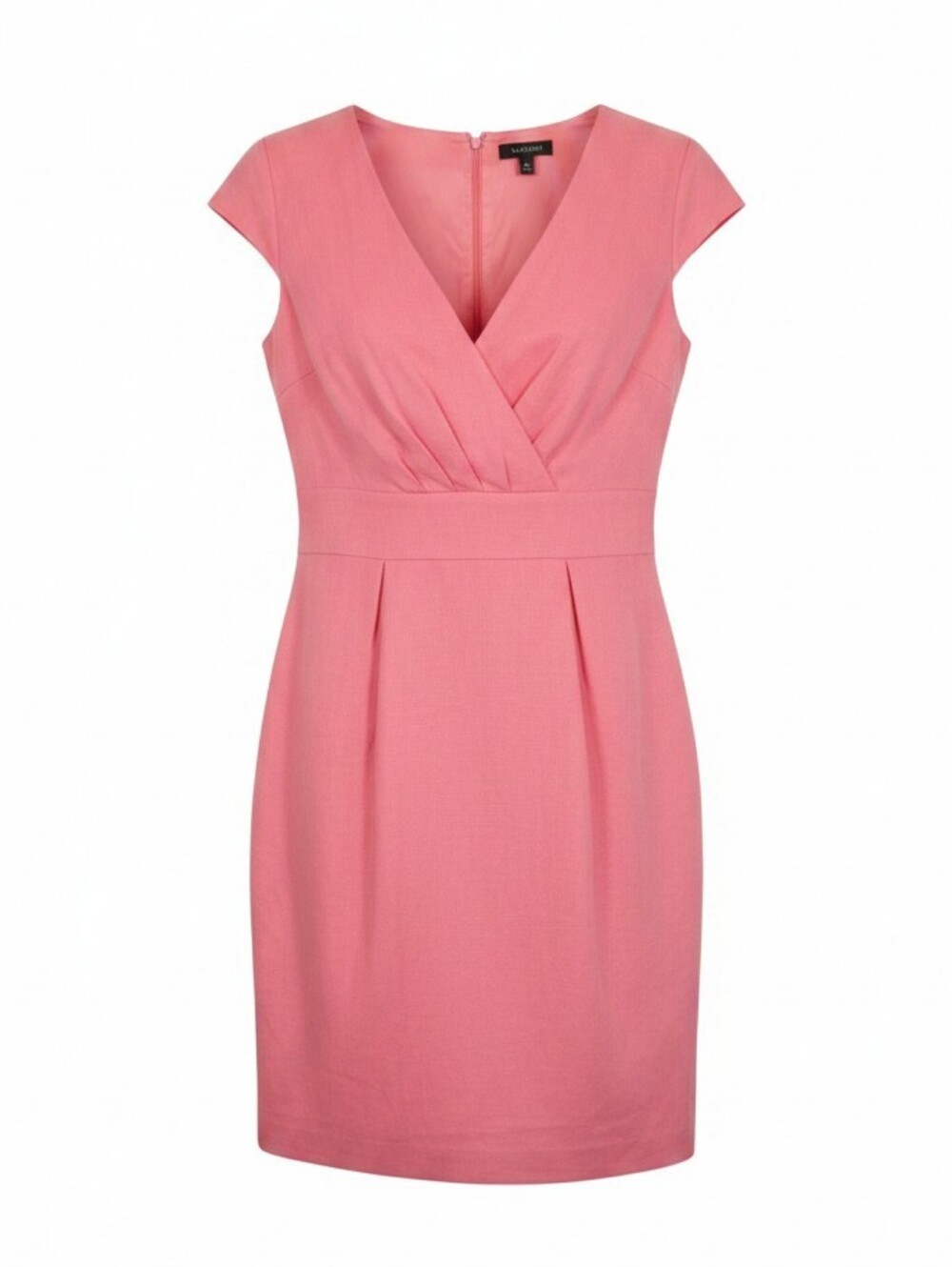 NWT Talbots Pink V-neck Sheath Dress with Cap Sleeves Size 8P